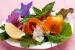 サラダ / 果物・ハーブ・花のサラダ　スープ / パンプキンスープ